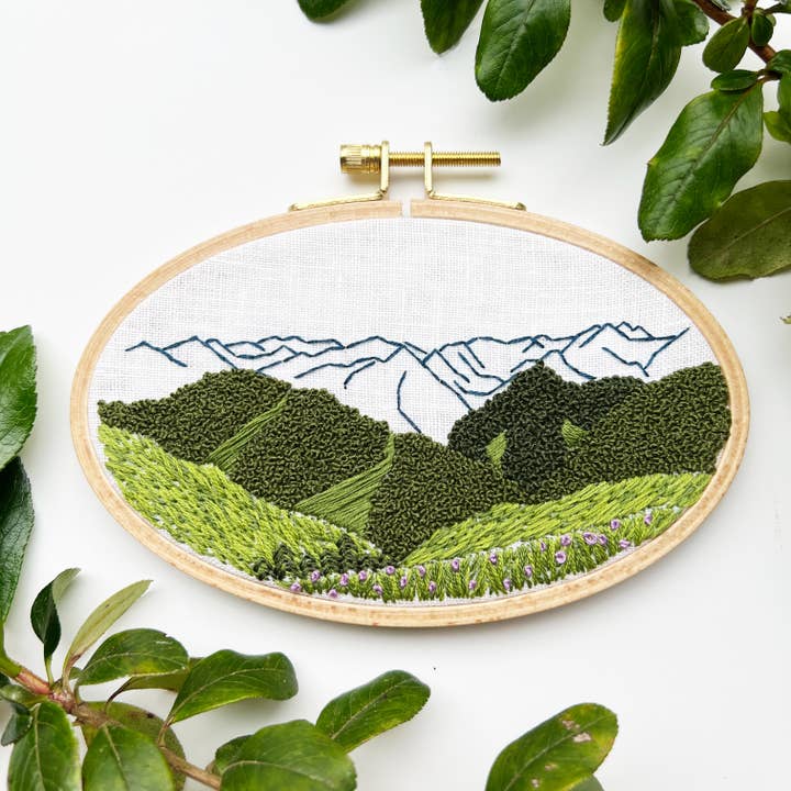 Hurricane Ridge Advanced Embroidery Kit for wholesale by Rosanna Diggs Embroidery