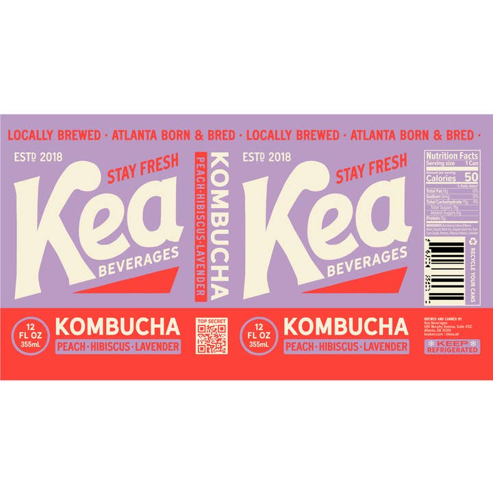 Kea Beverages - Wholesale Kombucha - Peach, Hibiscus, Lavender Kombucha5