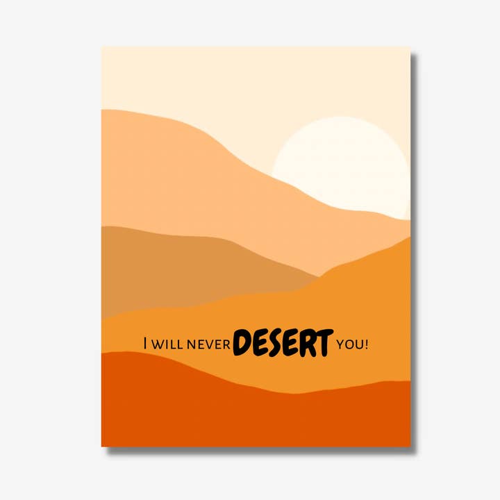 Desert Card - Valentine's Day, Love for wholesale by Western Fancies