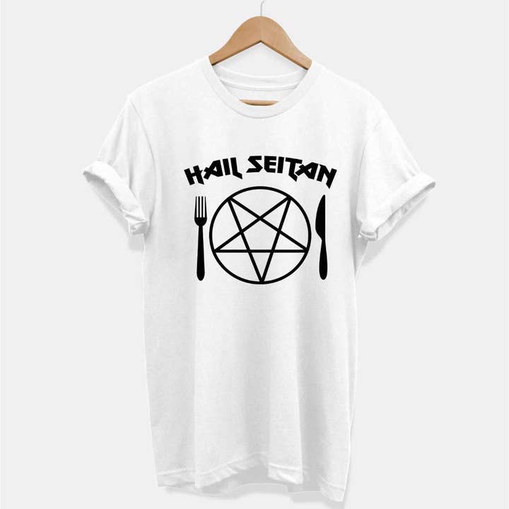 Ethisches veganes T-Shirt von Hail Seitan (Unisex) für den Großhandel von VO