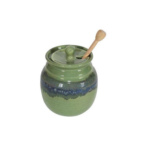 Clay in Motion - Wholesale Honey Pot - Honey Pot with Honey Stick