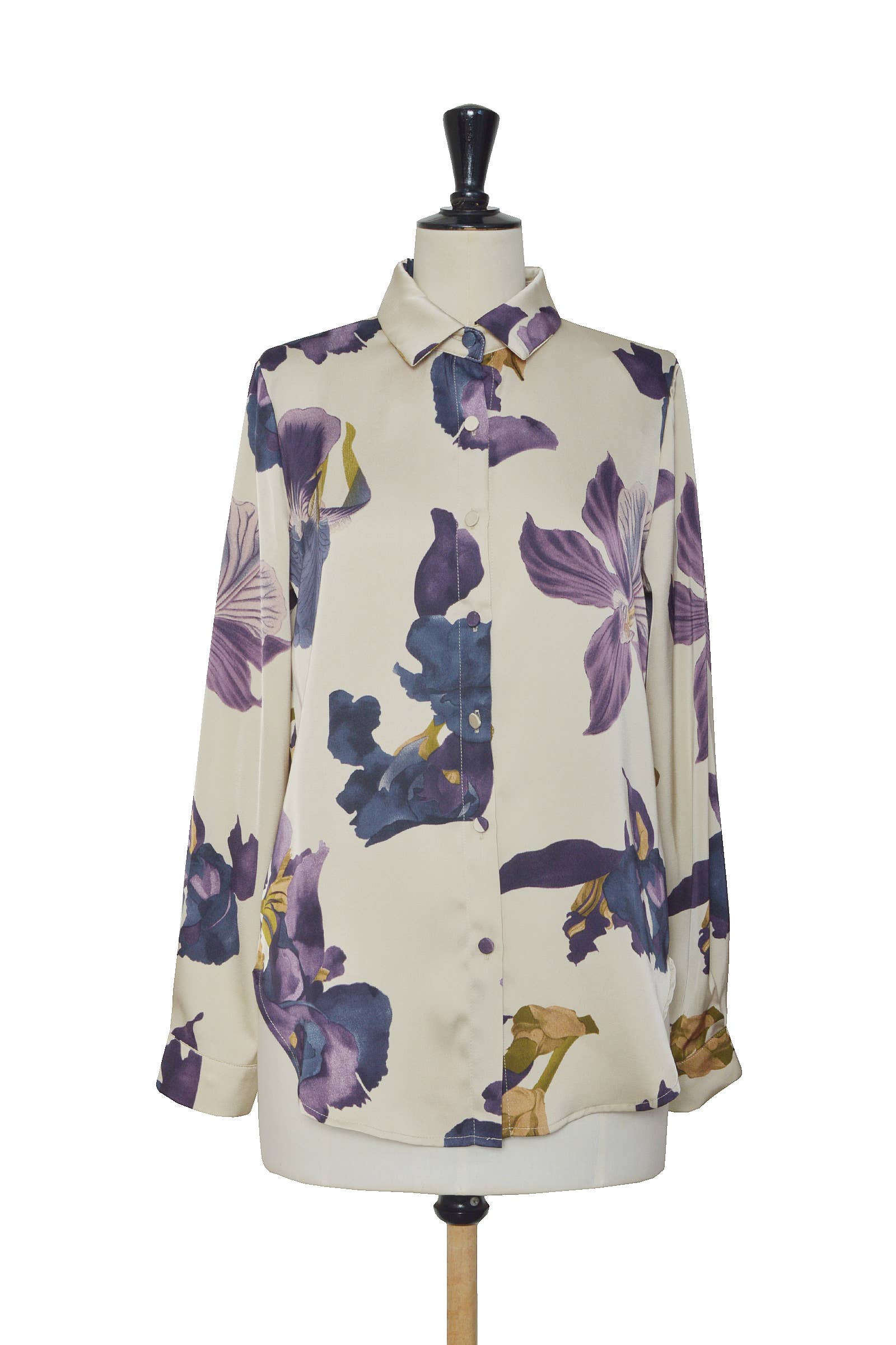 ELLI WHITE - Wholesale Button Down Shirt - Women's - Flowy floral print blouse0