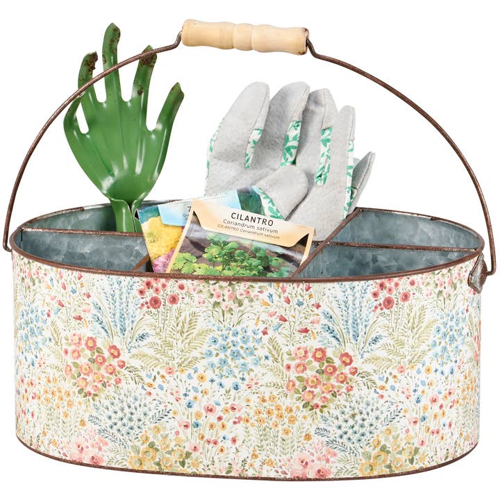 Mixed Floral Caddy for wholesale by Primitives by Kathy