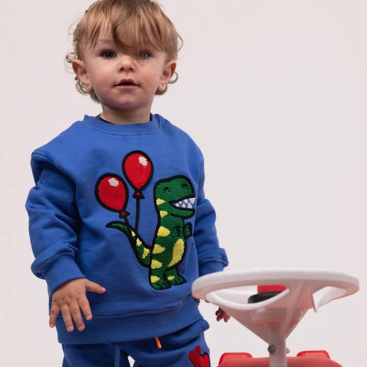 SET INFANTIL DINOSAUR Royal Blue para venta al por mayor de CHIO MI