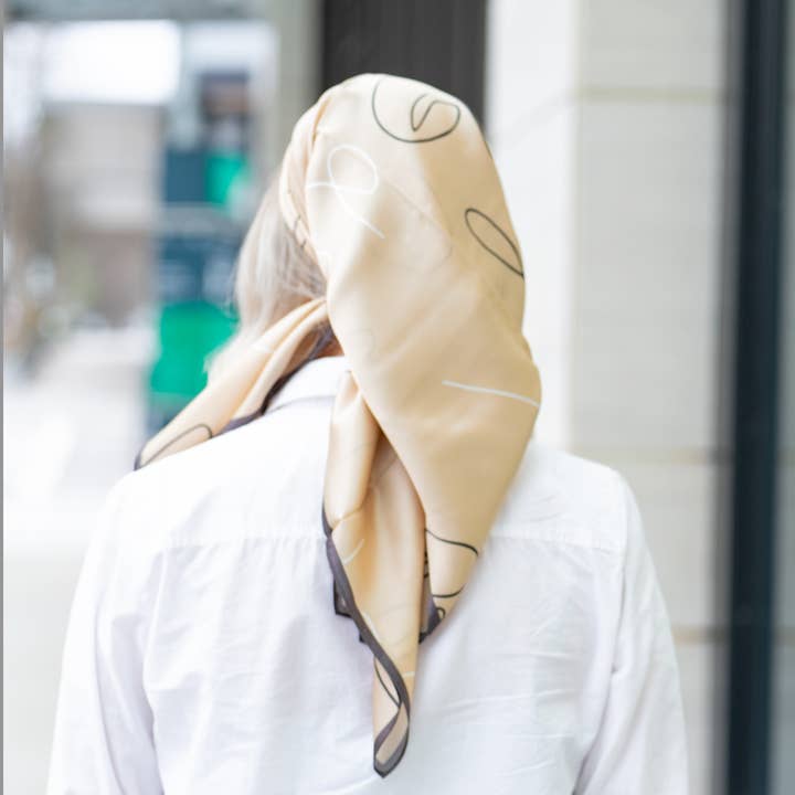 Silk Scarf in Golden Bell for wholesale by Nadora Iman