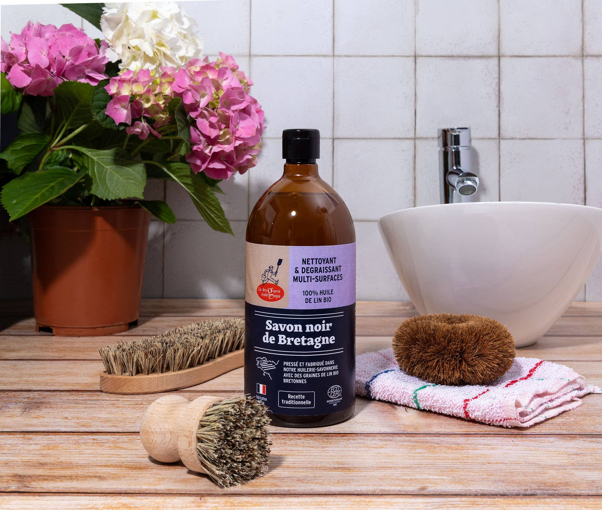 Ecodis - Grand Beau - Wholesale Multi-Surface Cleaner - Black Soap from Brittany 1L - La Droguerie1