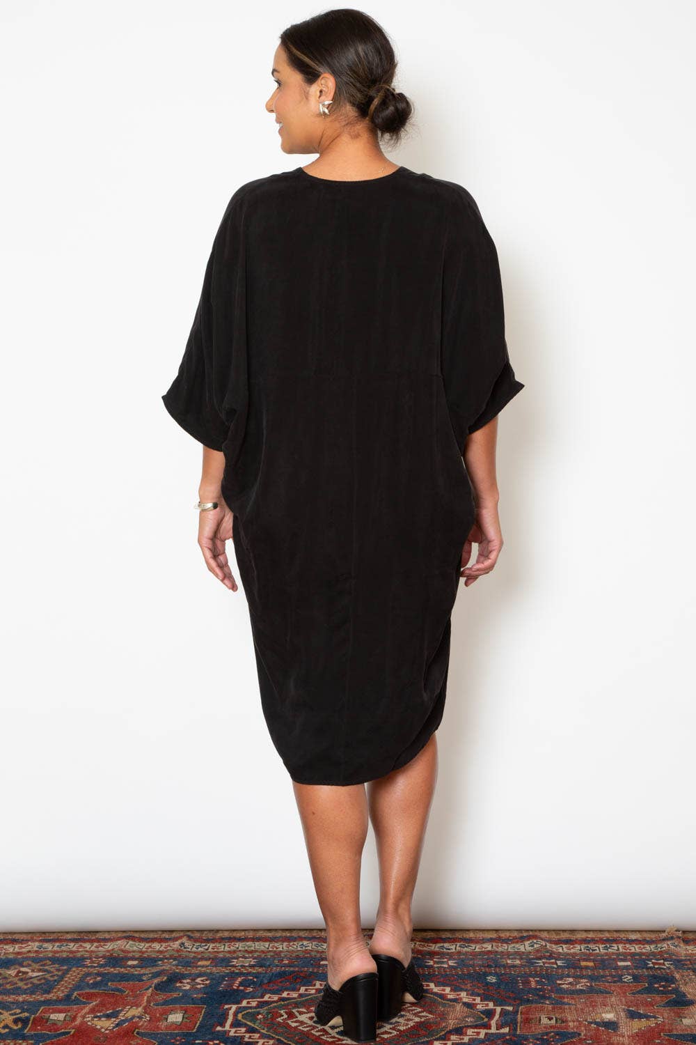 Black Cupro Suzanne Dress for wholesale on Faire2