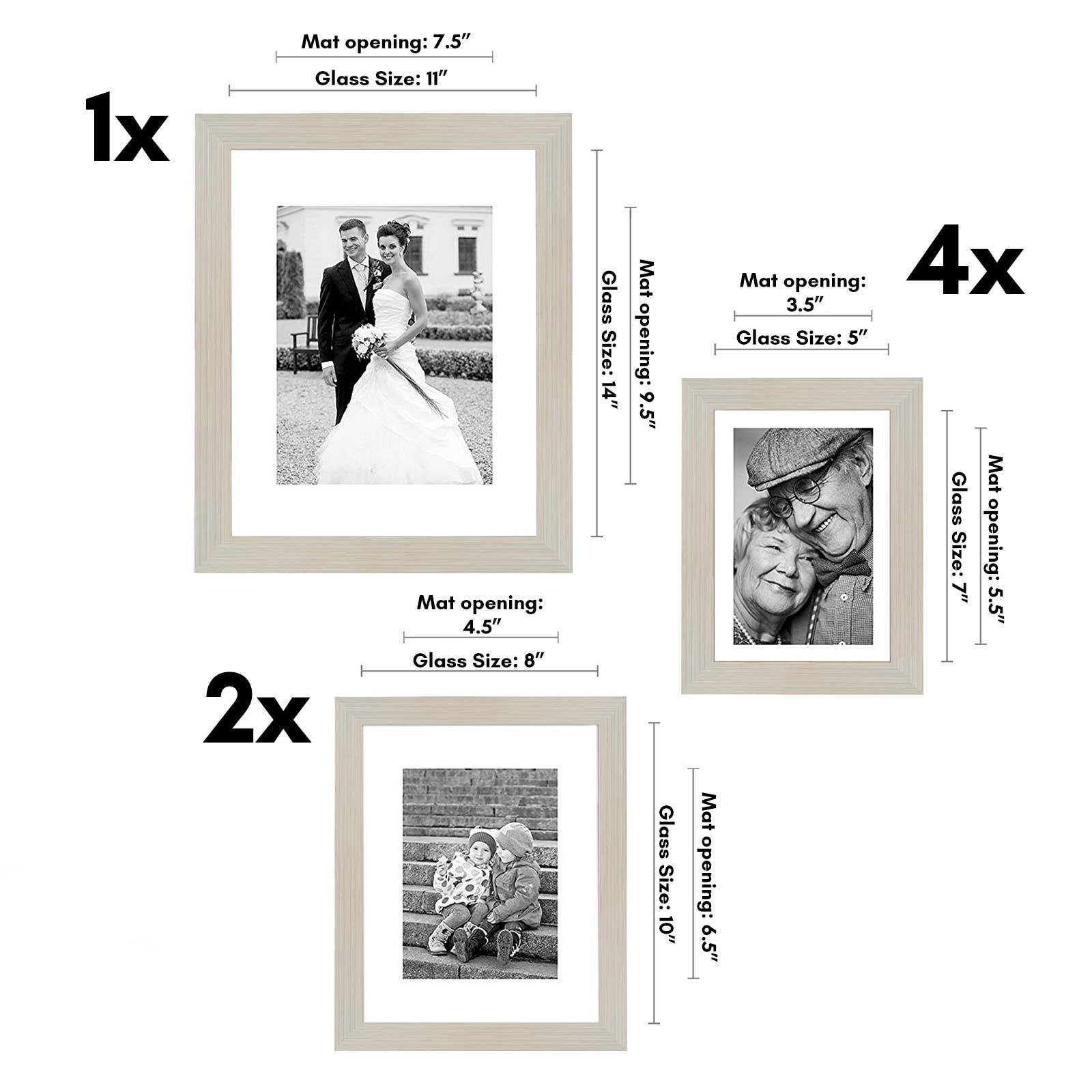 Americanflat - Wholesale Picture Frame - Americanflat Gallery Wall Frame Set (7 Pack)34