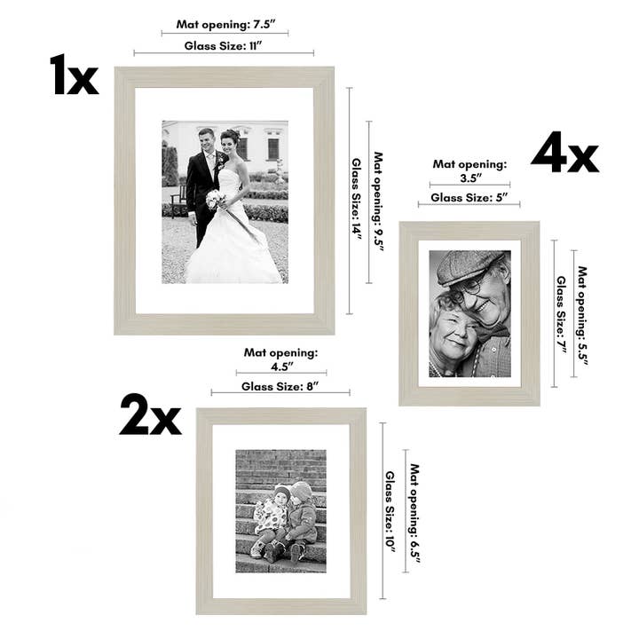 Americanflat - Wholesale Picture Frame - Americanflat Gallery Wall Frame Set (7 Pack)34