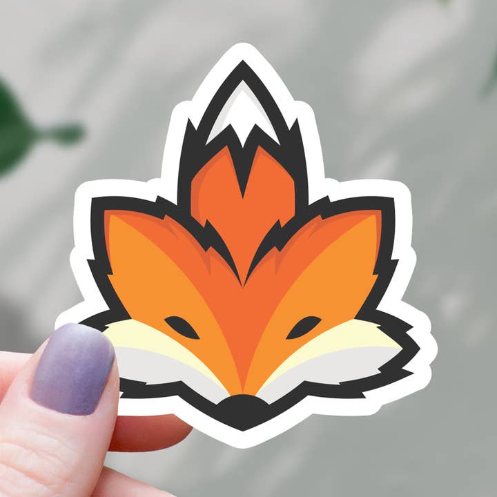 Cannabis Fox Leaf Sticker - 3" for wholesale by Mimic Gaming Co