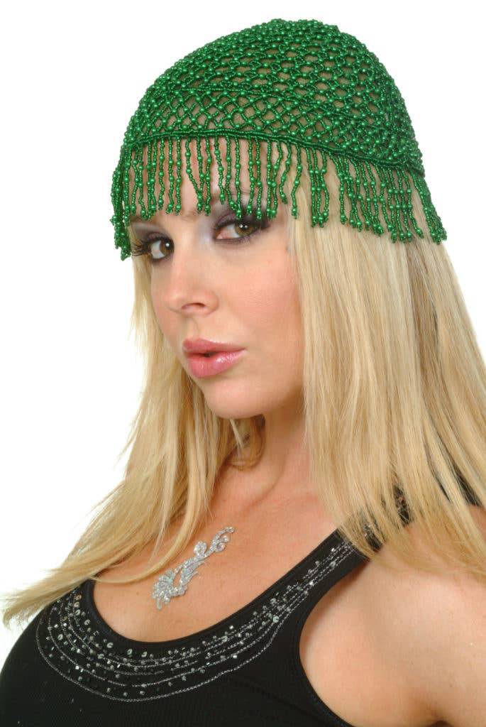 Western Fashion – Großhandel Fashion-Stirnband – Damen – Perlenkappe - Kurze Fransen6