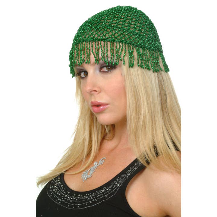 Western Fashion – Großhandel Fashion-Stirnband – Damen – Perlenkappe - Kurze Fransen6