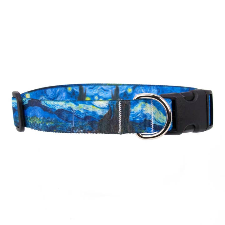 Collier pour chien Van Gogh Starry Night pour la vente par Buttonsmith
