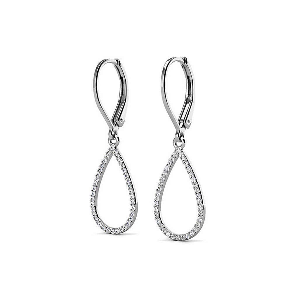 CARALI / MYC Paris – Großhandel Ohrhänger – Laelia Creolen-Ohrringe - Silber und Kristall3