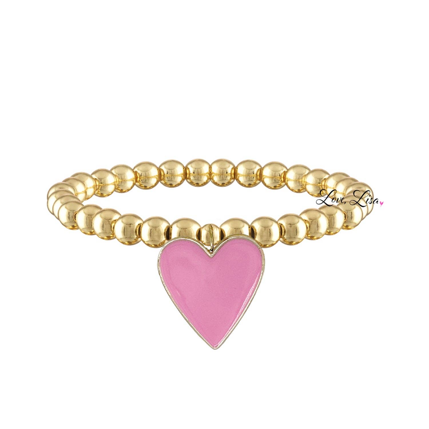 Love, Lisa - Wholesale Charm/Dangle Bracelet - Valentina Pink Love Heart Bracelet Collection5