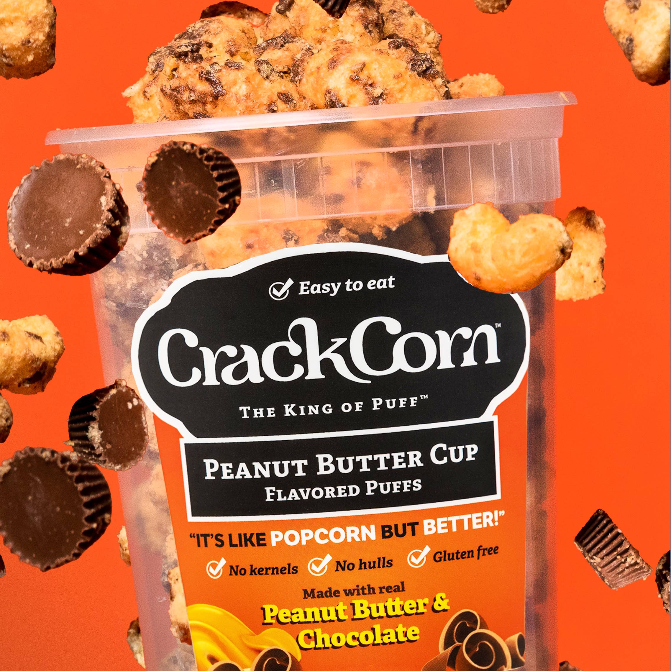 Puffy Pop / Crack Corn – wholesale Popcorn – Crack Corn / Puffy Pop - Peanut Butter Cup (4 oz)2