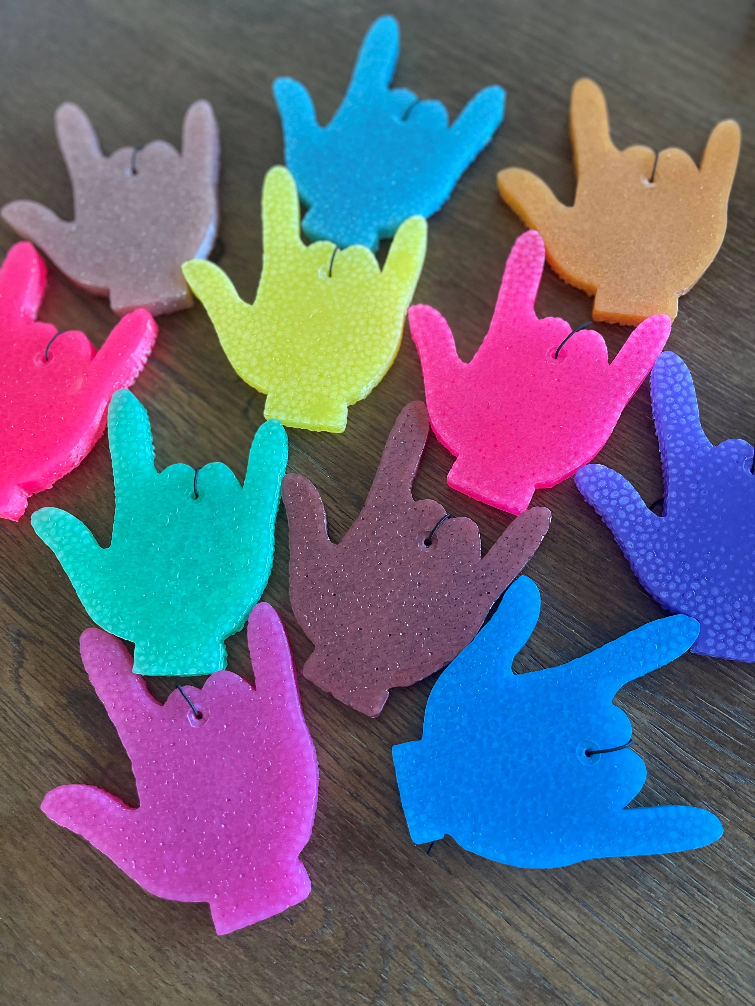 Stay Fresh’ies Air Fresheners - Vente Désodorisant pour voiture – femme - Je t'aime Car Freshie0