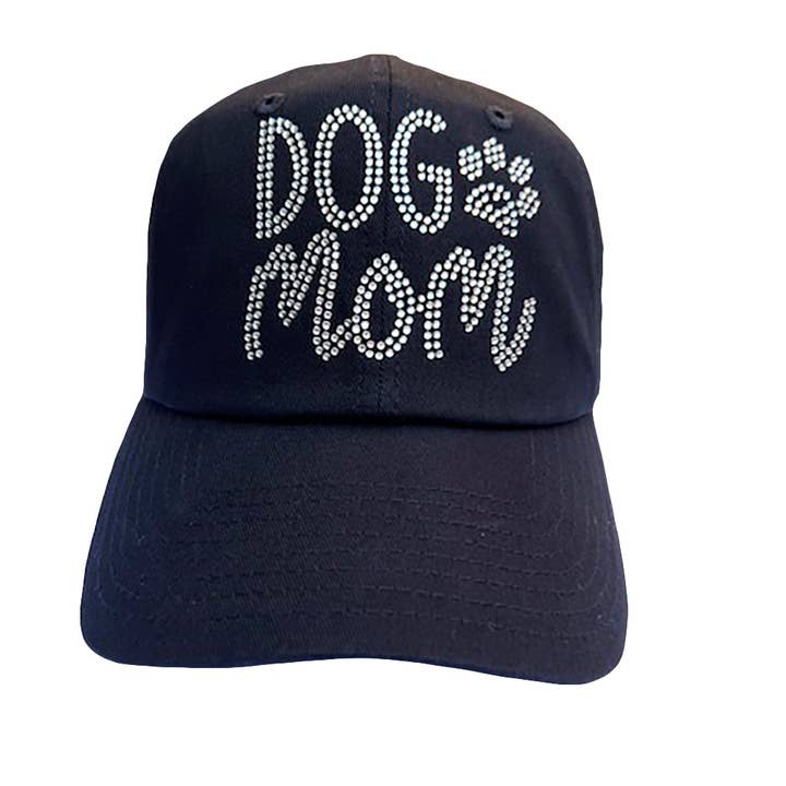 CRYSTALLIZED DOG MOM HAT for wholesale by The Alabama Girl