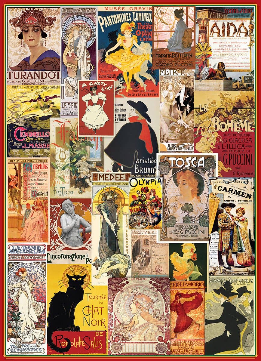 Eurographics Puzzles USA - Wholesale Puzzle - Adult - Theater & Opera Vintage Posters1