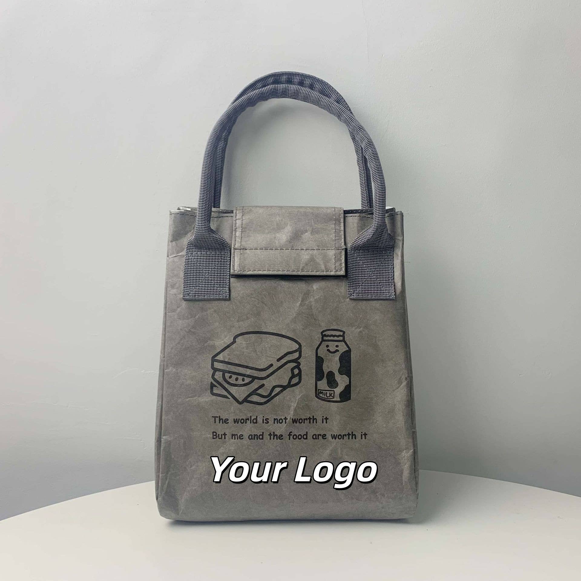 wandf - Wholesale Tote Bag - Women's - Customized Tyvek Large-capacity Heat-insulating Lunch Bag5