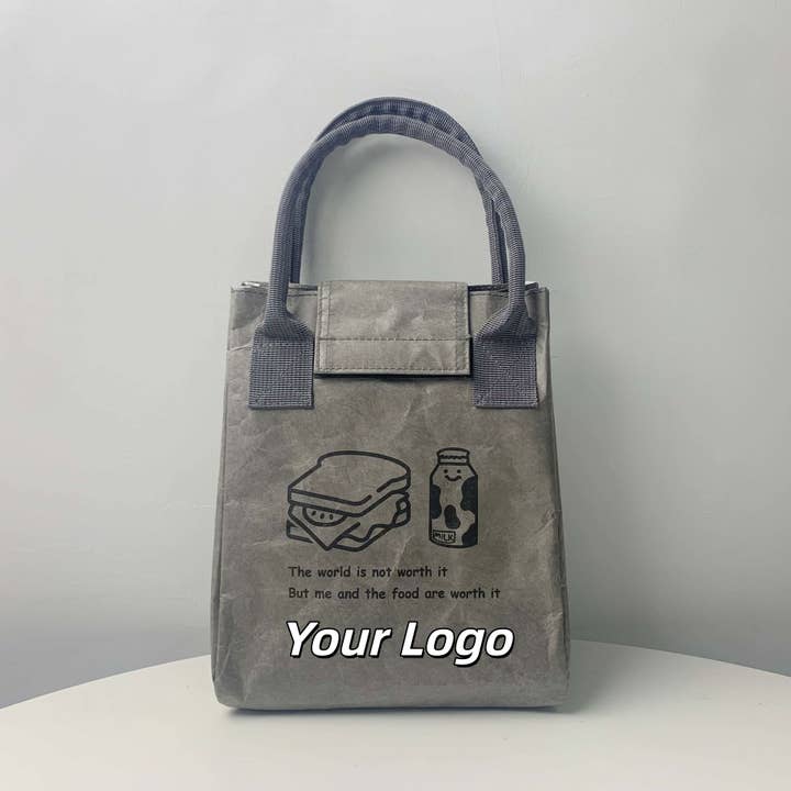 wandf - Wholesale Tote Bag - Women's - Customized Tyvek Large-capacity Heat-insulating Lunch Bag5