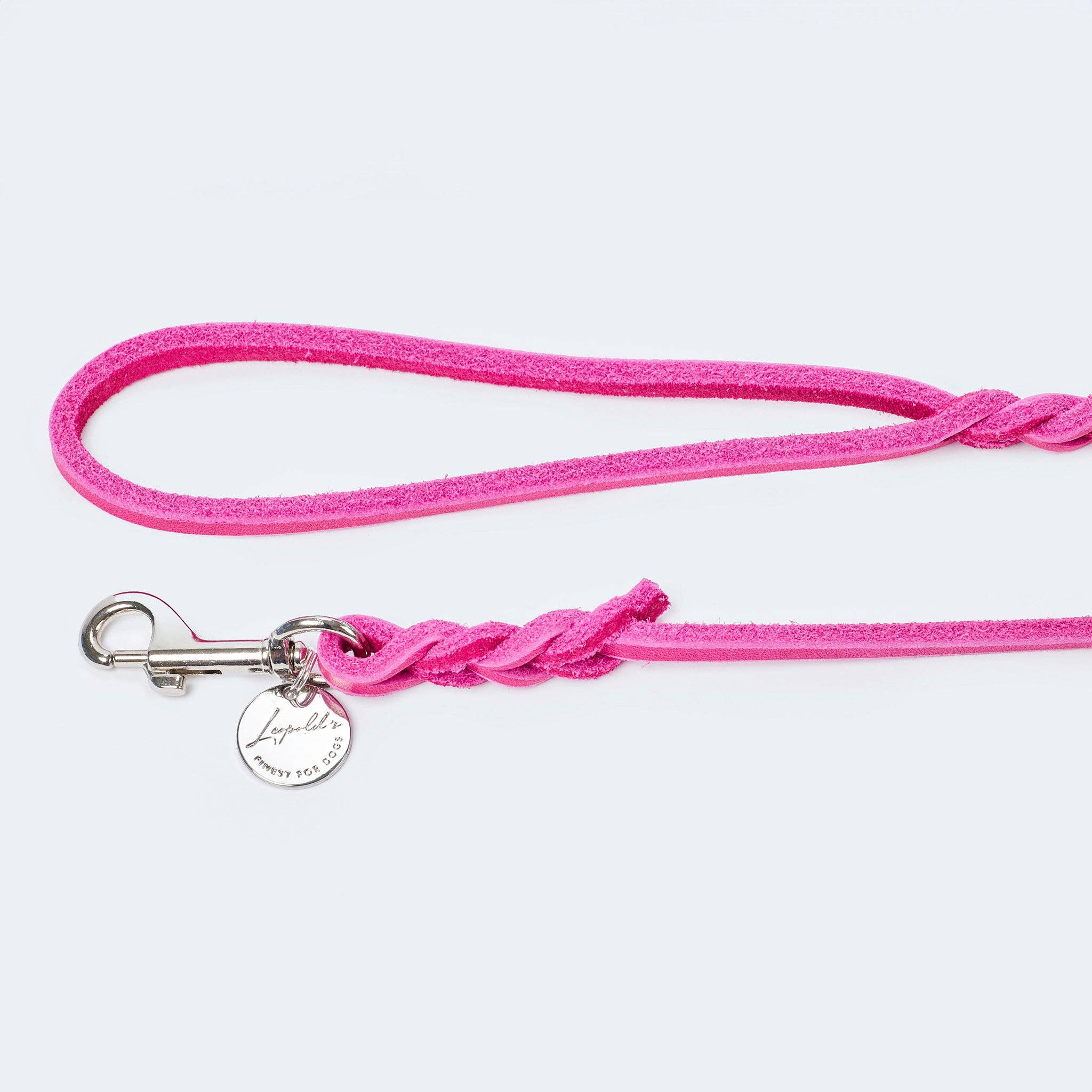 ​​Leopold's Finest for dogs - Wholesale Pet Leash - Dog - Rounded leather tracking leash 5m5