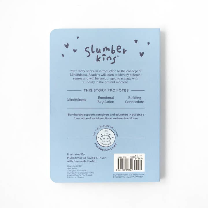 Slumberkins Inc. - Wholesale Stuffed/Plush Toy - Kids & Baby - Yeti's Mindfulness Plush Snuggler Set - with 2 books!