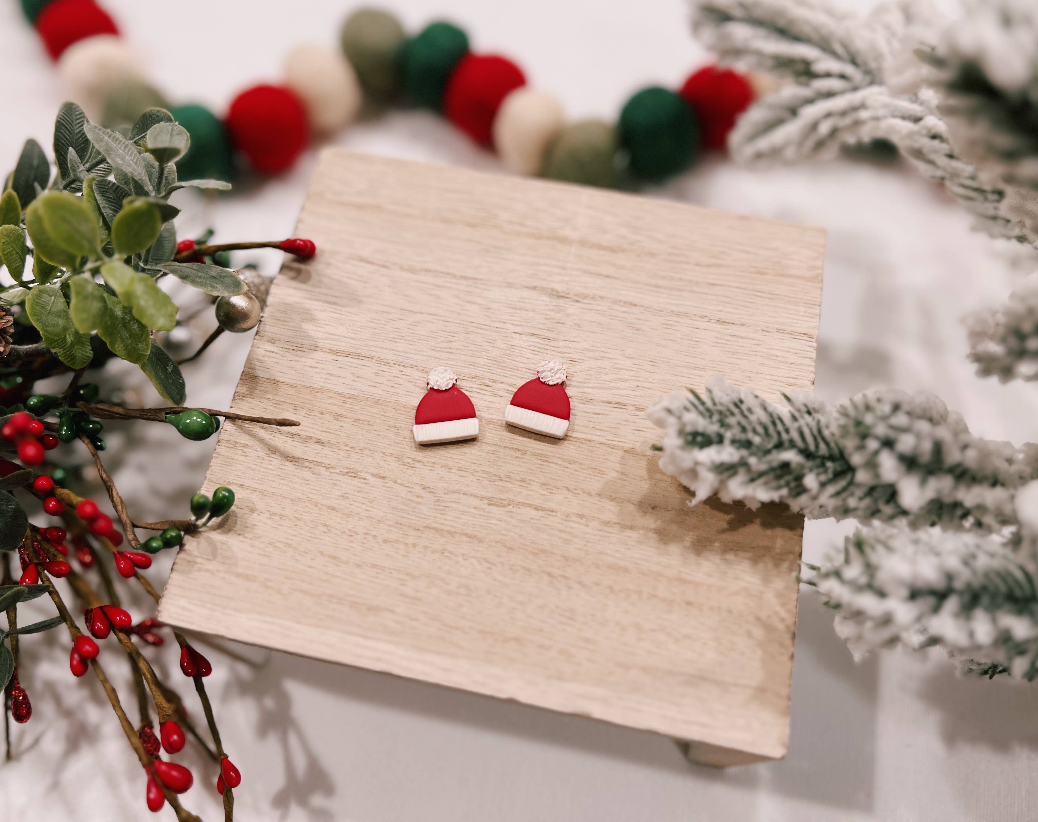 Clayfully Jules - Wholesale Stud/Post Earrings - Holiday Studs5