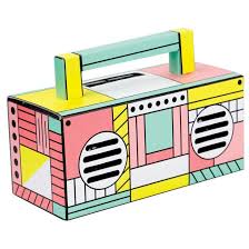 Funky Rico Inc - Wholesale Speakers - Retro Boombox Bluetooth Speaker-FL