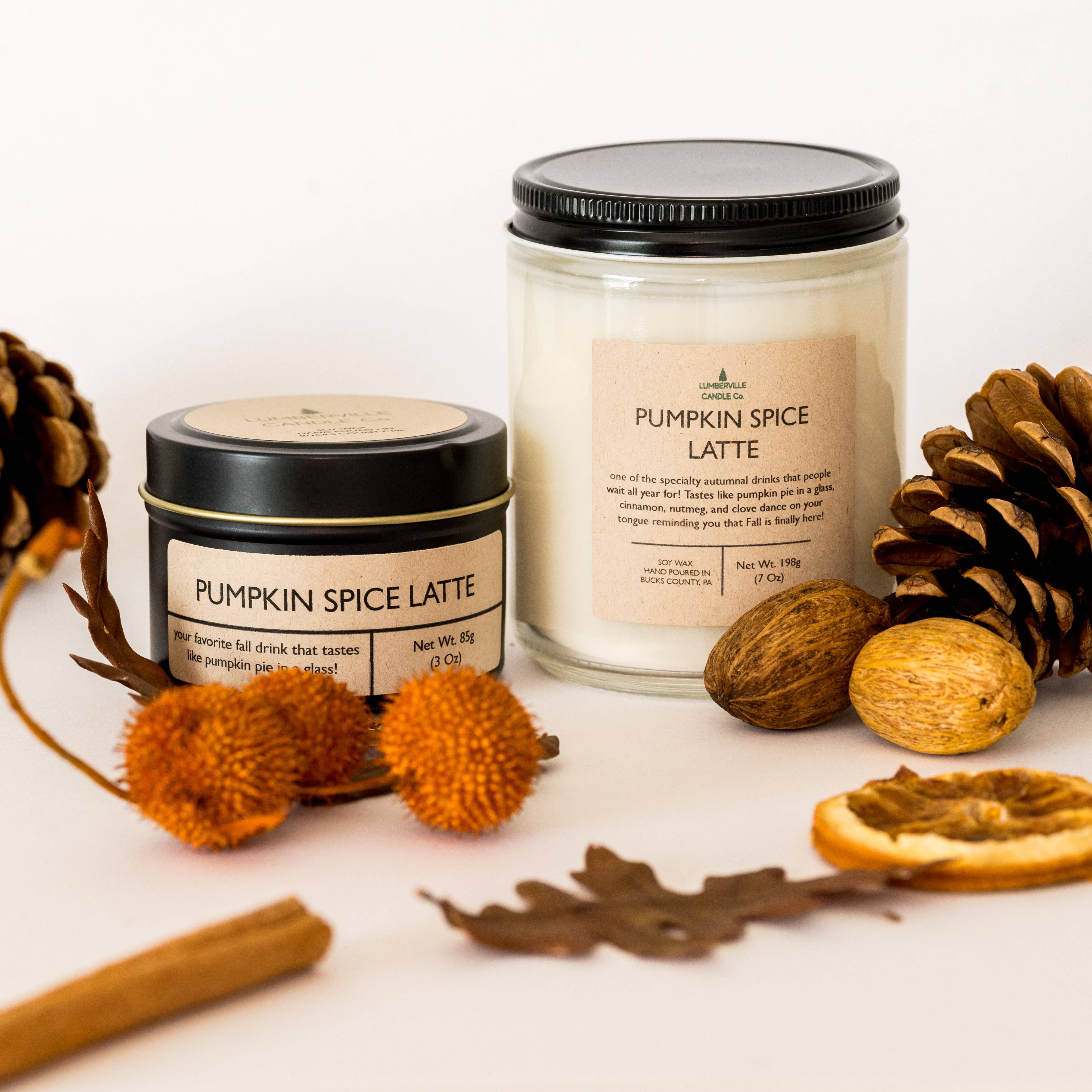 Lumberville Candle Co. - Wholesale Jar/Filled Candle - Pumpkin Spice Latte1