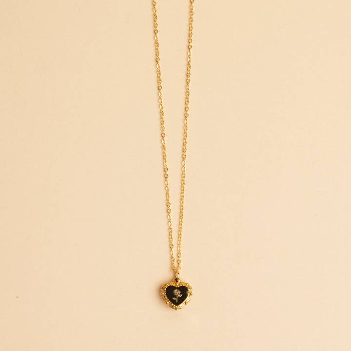 Colar de coração vintage por atacado de Plethora Jewelry