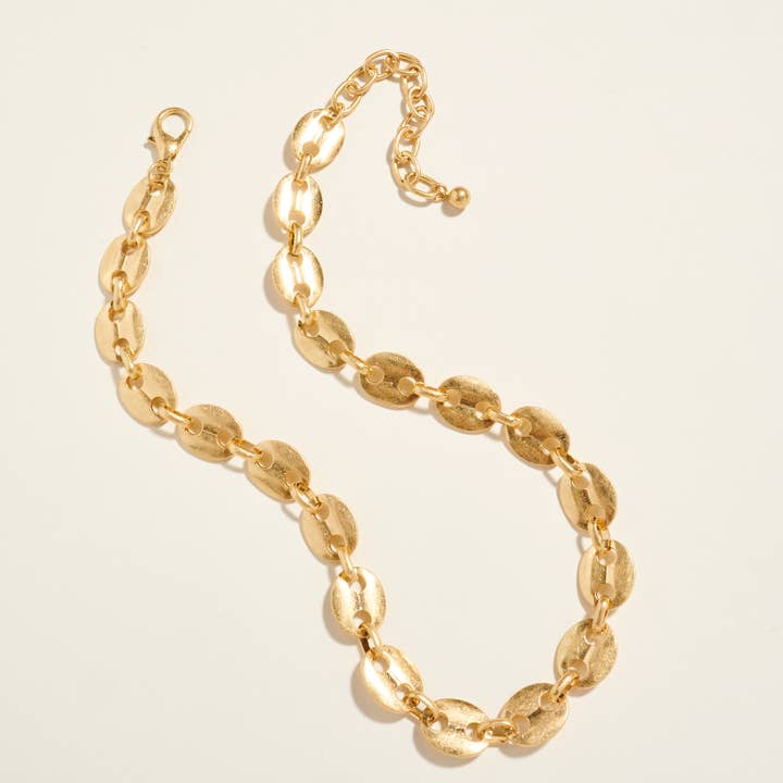 Designature New York - Wholesale Link & Chain Necklace - Handmade Vintage Metal Chain Short Necklace