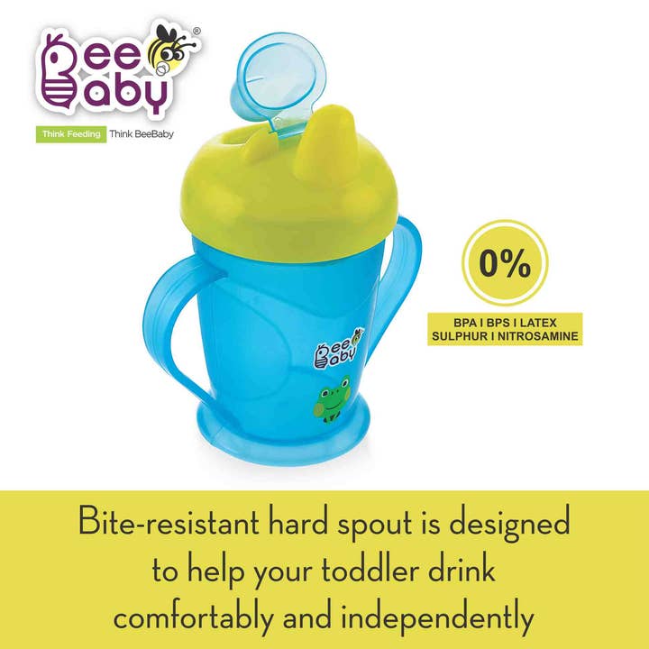 Beebaby - Wholesale Drinking Glass/Cup - Kids & Baby - Beebaby Twin Handle Sipper Double Colour 180ml / 6oz.7
