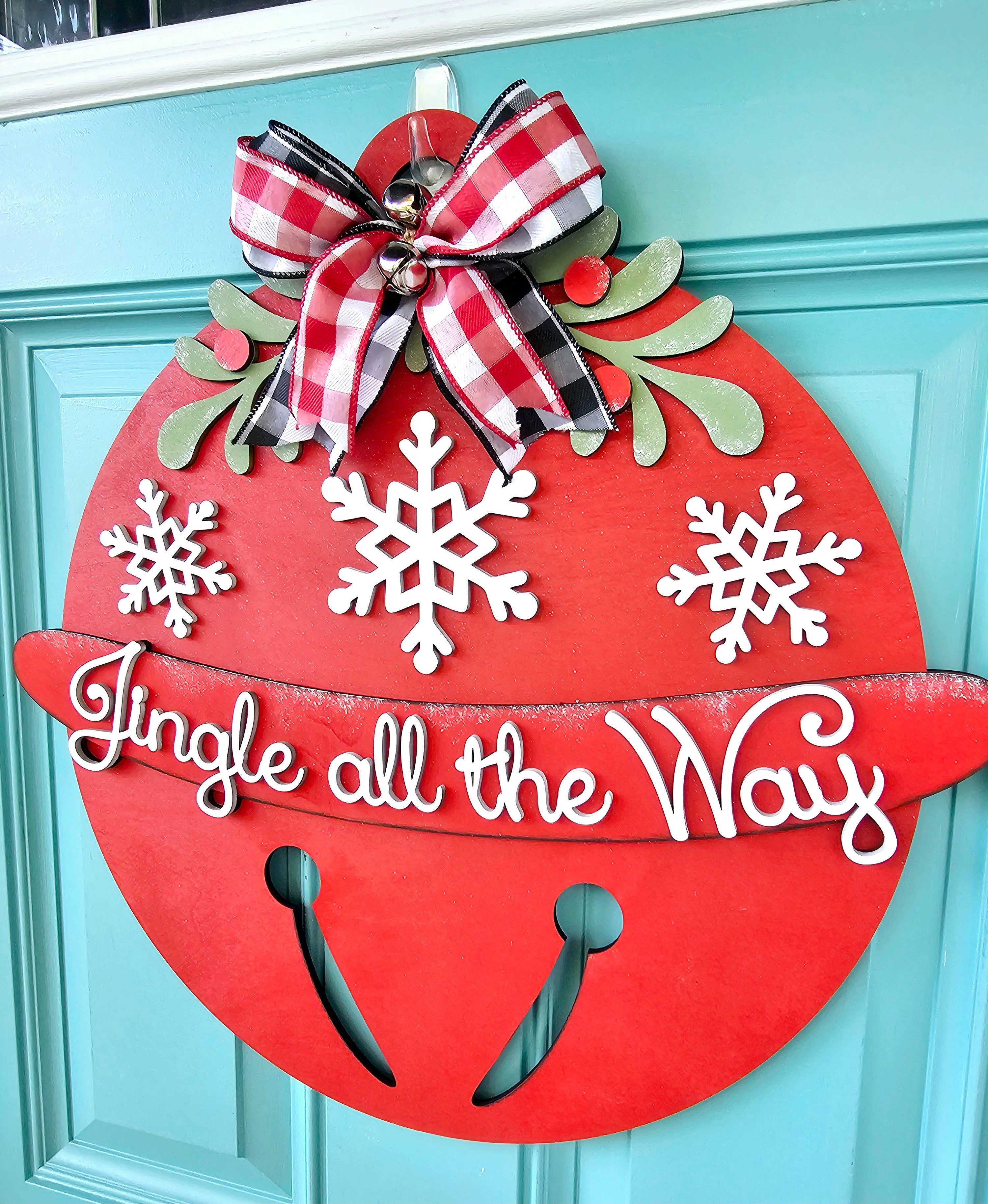 Teal Moon Creations - Wholesale DIY Craft Kit - DIY Jingle Bell Door Hanger1