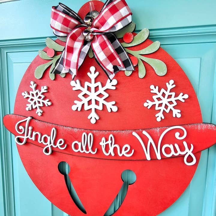 Teal Moon Creations - Wholesale DIY Craft Kit - DIY Jingle Bell Door Hanger1