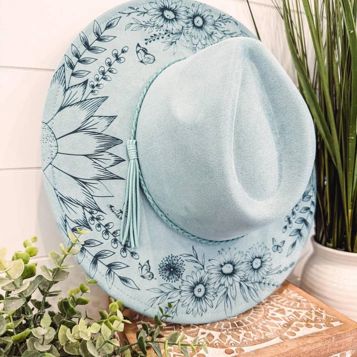 Willie & Dolly Designs - Wholesale Cowboy Hat - Women's - Engraved Floral Hat10
