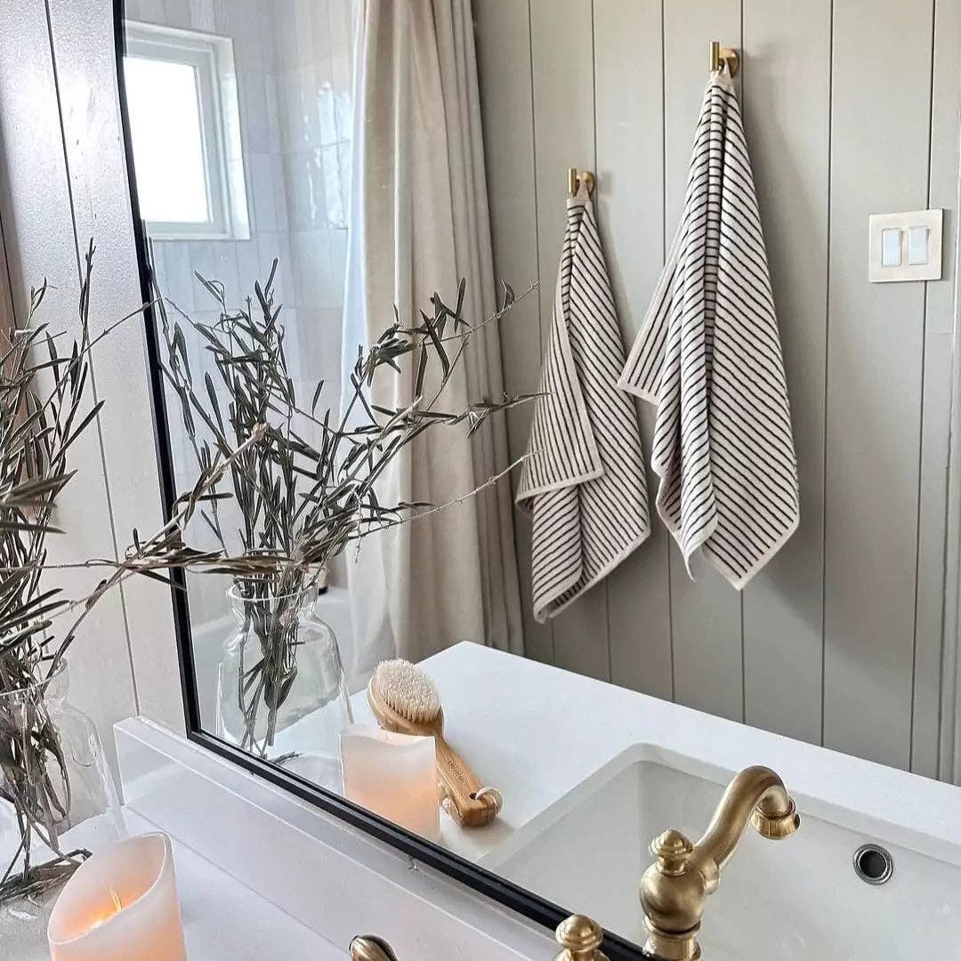 The Loomia - Wholesale Bath Towel - Melika Turkish Cotton Striped Terry Towel1