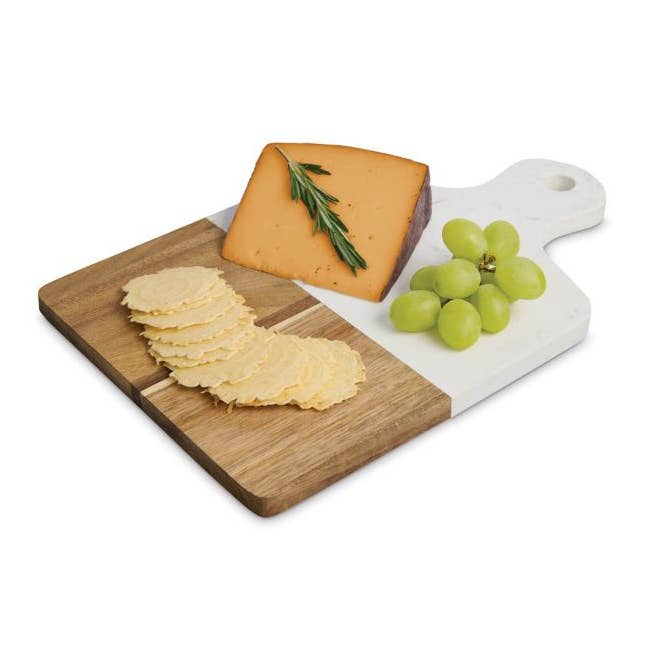 Maison Du Fromage Marble & Wood Cheese Board for wholesale by HIC - Harold Import Co.