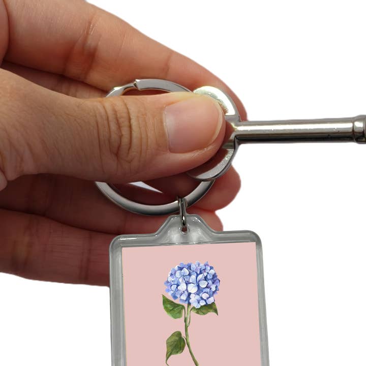 Hortensia Azul | Llavero para venta al por mayor de Janes Goods