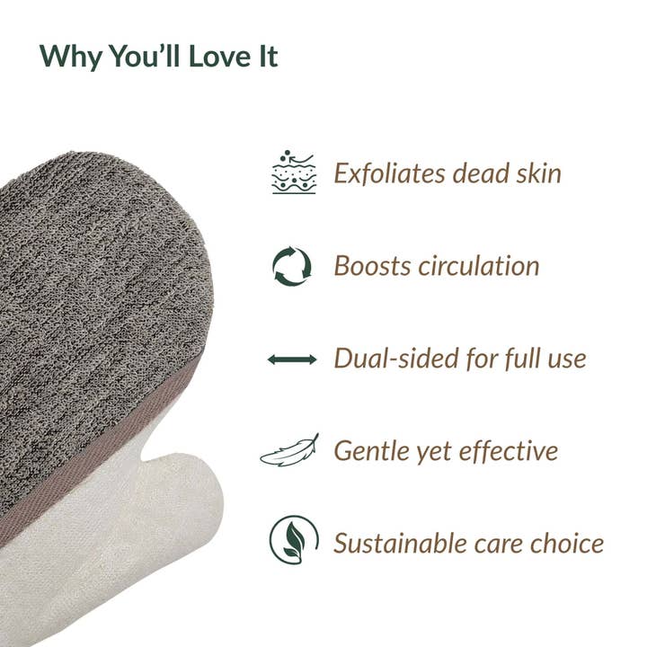 Evideco French Home Goods - Wholesale Exfoliating Gloves/Mitts - Body Scrubber Glove - Dual-Sided Exfoliating Mitt5