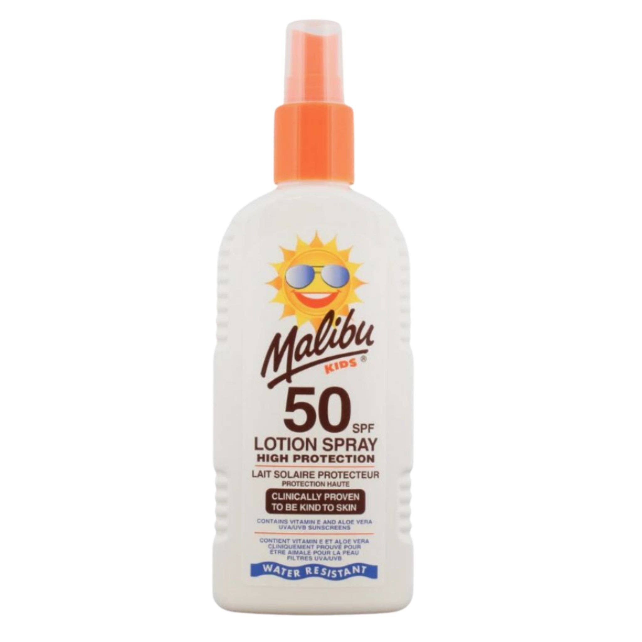 MEGATAN – wholesale Sunscreen – Malibu SPF 50 Lotion Spray High Protection (200ml)0