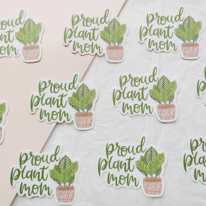 Adesivo cortado da mãe da planta orgulhosa por atacado de Full Bloom and Co.