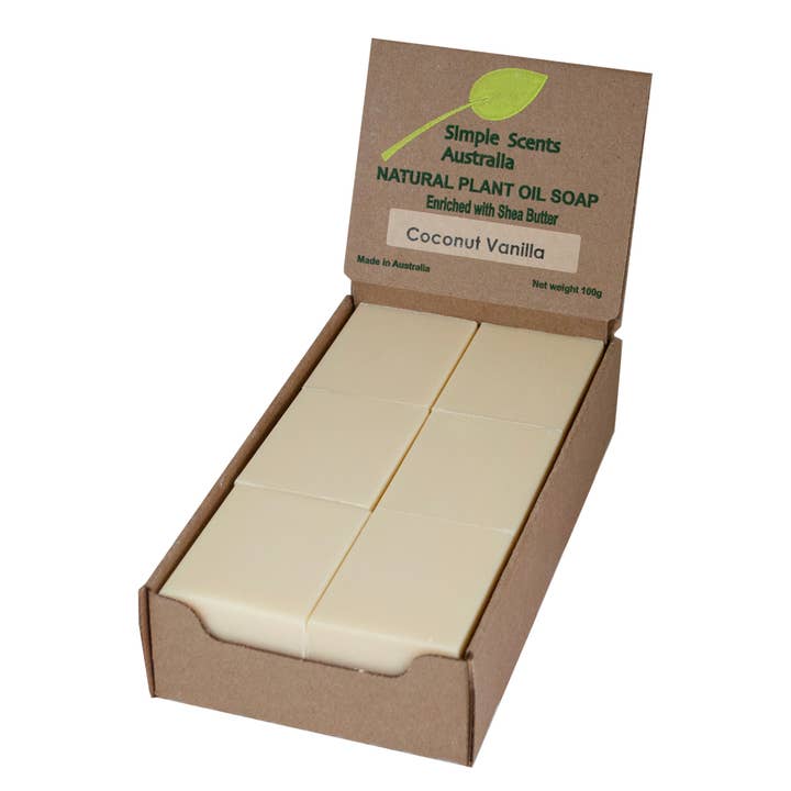 Wavertree & London - Wholesale Bar Soap - Coconut Vanilla Unwrapped Soap - Sold in Boxes