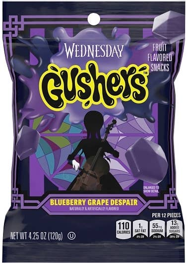 iSweet.ca - Wholesale Gummy - (S1-08)Gushers - Wednesday Addams 4.25oz (120g) x 8 units