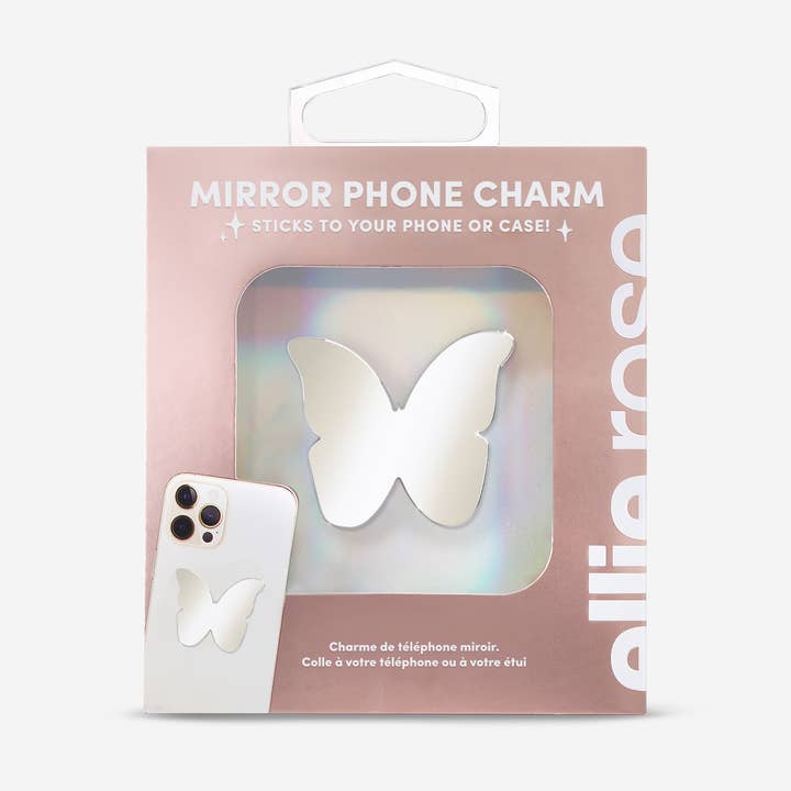 Ellie Rose - Wholesale Phone & Laptop Stickers - Stick-On Mirror Phone Decal - Butterfly2