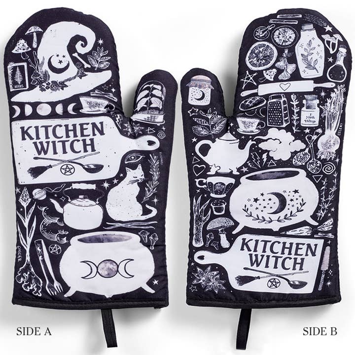Spirit Nest - Wholesale Oven Mitt/Pot Holder - Kitchen Witch Oven Mitt Set - The perfect Halloween gift!22