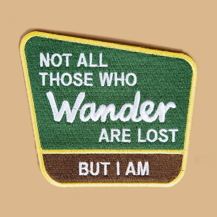 Dissent Pins – Emblema por atacado – Nem todos aqueles que vagam estão perdidos Patch - Velcro0