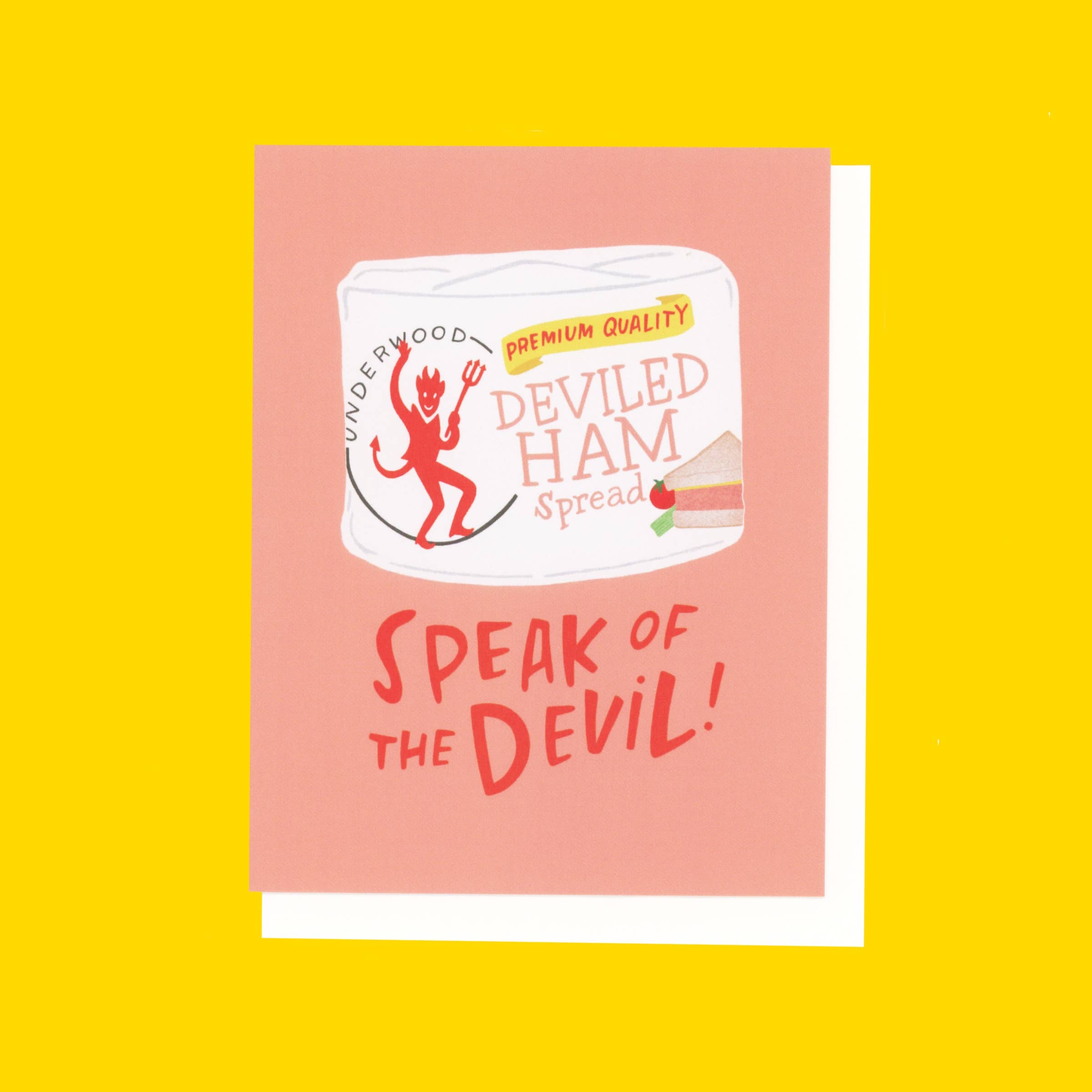 EEW art & cards - Vente Carte de vœux classique - Deviled Ham (carte blanche)