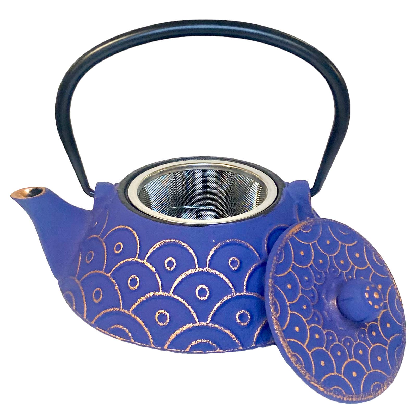 Telsaan Tea - Wholesale Tea Pot - Cast Iron Tea Pot, Indigo, 27 oz1
