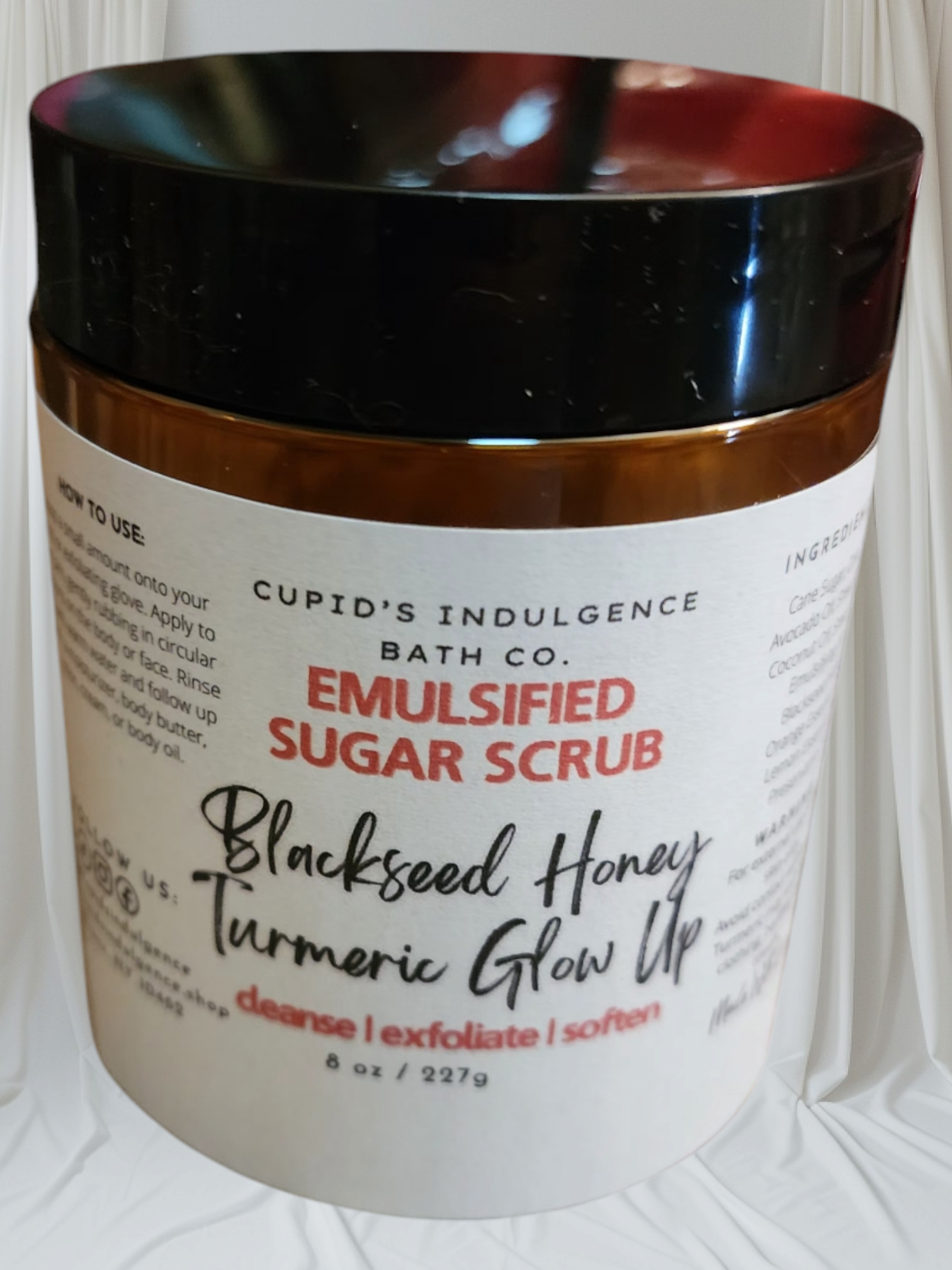 Cupid's Indulgence Bath Company - Wholesale Body Scrub/Exfoliant - Turmeric Blackseed Honey Sugar Scrub. Wholesale Body Polish.2